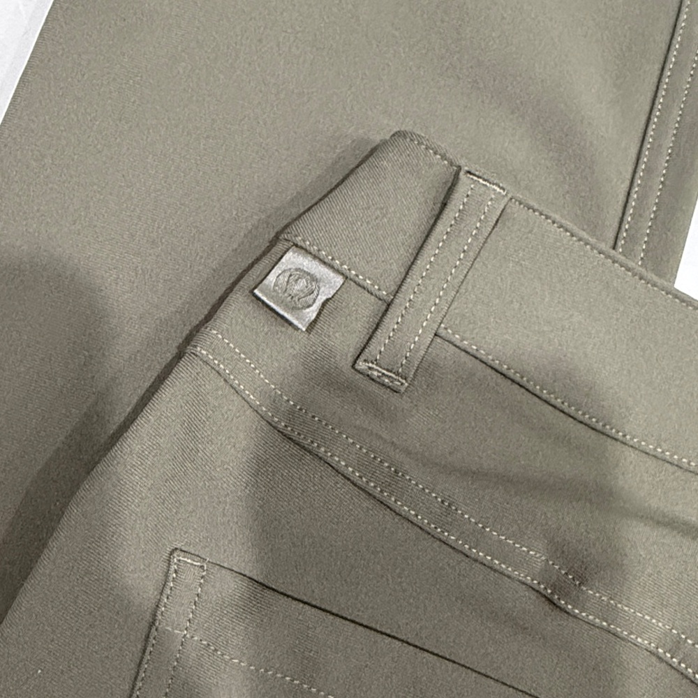 Lululemon Mens Work Office Career Pants ABC Pants Olive Green 30 x 33 - Picture 5 of 6